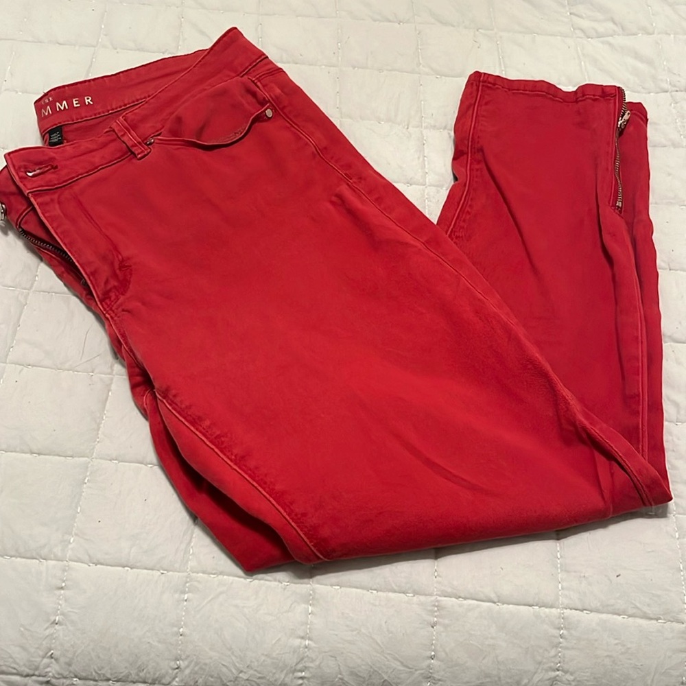 White House Black Market Women's Red Jeans